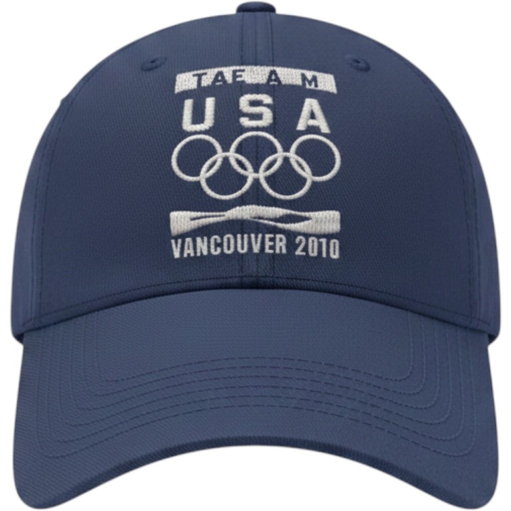 Team USA Vancouver 2010 Winter Olympics Hat OSFA Navy Blue Embroidered Cap